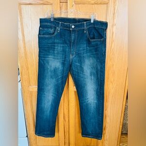 Levi’s 502 Tapered Jeans Mens 38x30 Dark Wash Denim Regular Fit